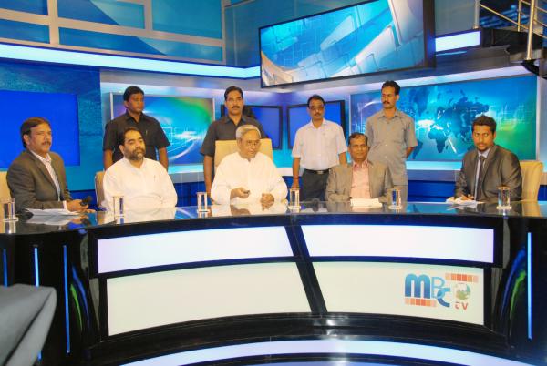 Naveen Patnaik lunching of Odia Satellite TV Channel MBC TV at Bhubaneswar.