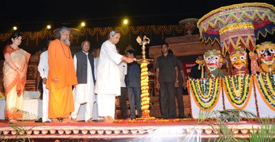 Chief Minister Shri Naveen Patnaik inaugurating SISIRA SARASA at Exhibition Ground, Unit-III, BhubaneswarDate-04-Jan-2013