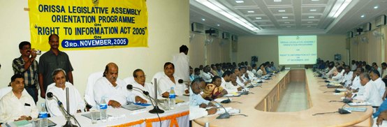 Naveen Patnaik   at Orientation Programme of MCAS on Right to Infromation Act-2005 at OLA.