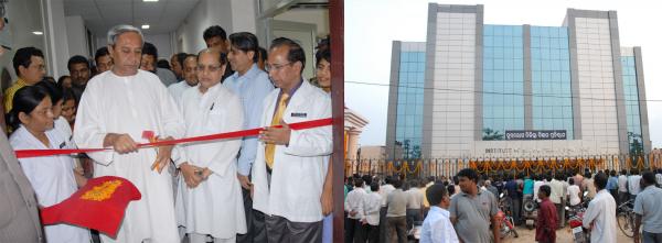 Naveen Patnaik inaugurating Cardiology Block at S.C.B. Medical College, Cuttack.