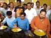 MLA Pradeep Maharathy  enjoying  Aahar Yojana 