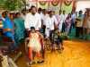 MLA Pradeep Maharathy with physically challenged childrens