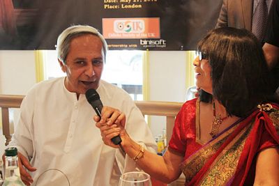 Chief Minister Shri Naveen Patnaik at a Felicitation Function organised by Odisha Society of the UK at POTLI Indian Restaurant in LondonDate-27-May-2012 