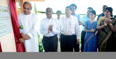 Chief Minister Shri Naveen Patnaik inaugurating Integrated Asset Management System (IAMS) at near Central Record Room, SecretariatDate-03-Jul-2012 