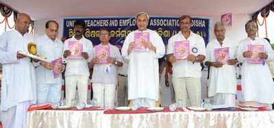 Chief Minister Shri Naveen Patnaik at the 18th Teachers� Convention of U.T.E.A. at BhubaneswarDate-05-Sep-2012