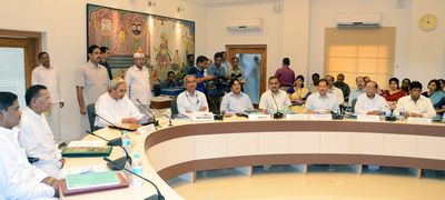 Chief Minister Shri Naveen Patnaik presiding over the meeting of the Tribes Advisory Council at SecretariatDate-28-Sep-2012