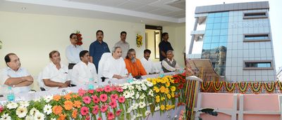 Chief Minister Shri Naveen Patnaik inaugurating Odisha Bigyan Bhawan at Sahidnagar, Bhubaneswar on Date-21-Dec-2012