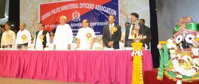 Chief Minister Shri Naveen Patnaik at the Odisha Police Ministerial Officers Association of 8th State Level General Conference at BhbaneswarDate-14-Jan-2013
