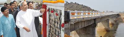 Chief Minister Shri Naveen Patnaik inaugurating Kalampur Bridge over Hatinadi River, Kalahandi district