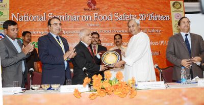 Chief Minister Shri Naveen Patnaik addressing at the 2nd National Seminar on Food Safety 20 Thirteen at Hotel Mayfair.