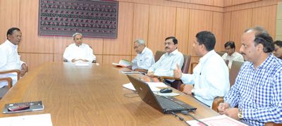 Chief Minister Shri Naveen Patnaik reviewing Tribal Livelihood Mission 