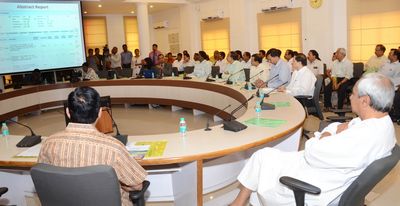 Chief Minister Shri Naveen Patnaik Launching  Online Project Monitoring System (e-Nirman)