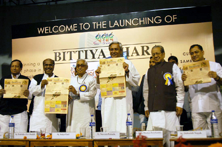 Chief Minister Shri Naveen Patnaik Lunching the Samaja Bittiya Dhara.