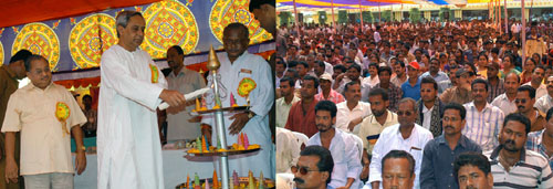 Naveen Patnaik Inaugurating Silver Jubilee Ceremony of Alakl Mahavidyalaya at Jagatsingpur.