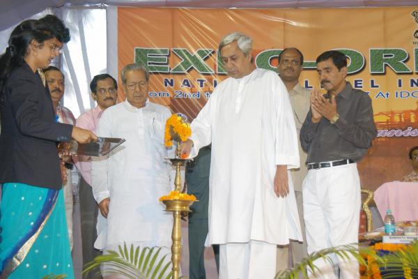 Naveen Patnaik inaugurating EXPO-ORISSA-2007 at Bhubaneswar.