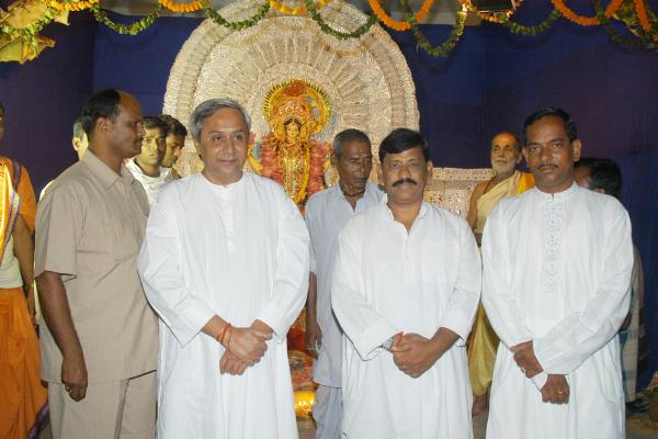 Naveen Patnaik visit Gaja Laxmi Puja at Bhubaneswar.