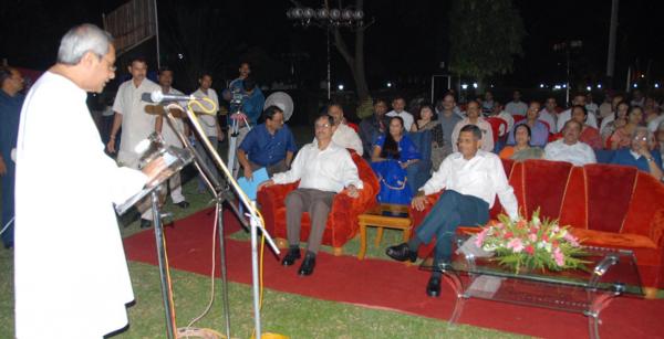 Naveen Patnaik addressing at the Dimond Jubilee Celebration of 120 Inf Ban (TA) Bihar, Bhubaneswar.