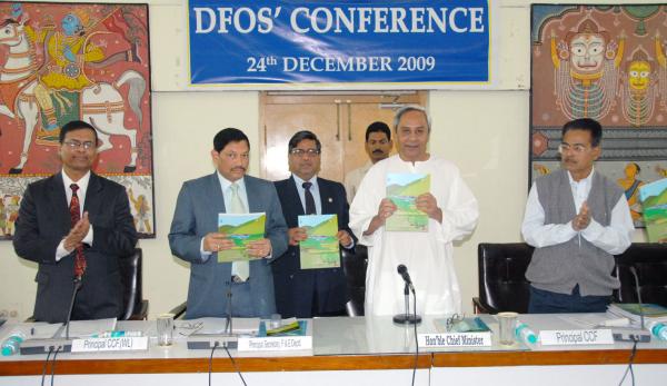 Naveen Patnaik at the Divisional Forest Officers Conference at Secretariat.